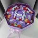 Романтичний подарунковий бокс дівчині на день народження з Milka, подарунковий набір із солодощами, оригінальний подарунок коханій - изображение 1