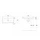 Тумба Монако Т-8 з умивальником Oliver 70 підвісна чорна - изображение 8