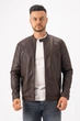 Куртка из экокожи K.O.R 6628 Коричневый (coffee) XL - изображение 4