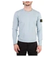 Кофта мужская Stone Island 502B0 Stocking Stitch Cotton Crewkneck Knit Light Blue XL Голубой 1015502B0-V0041 - изображение 1