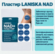 Трансдермальні антіейдж патчі Laniska NAD+ Patch з NMN, ресвератролом та CoQ10 для енергії, молодості та фокусу, 30 шт (II) 34680 - изображение 2