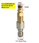 Адаптер 1/4" Karcher K2 K3 K4 K5 K6 K7 200 бар (3000 psi) для мийки високого тиску швидкого з’єднання 1/4" латунь нержавійка - изображение 1