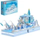 Конструктор Mould King 10161 Різдвяна карета з конями білий блакитний набір будівельних блоків 1214 деталей для дітей від 14 років - зображення 1