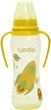 Пляшечка для годування з силіконовою соскою Lindo LI 135 250 мл Жовтий shop (2000999705113) - зображення 1
