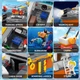 Конструктор AKWME US-AK-1010 City Ocean Explorer помаранчевий LED-підсвітка дослідницький корабель вертоліт підводний човен клітка для акул - зображення 4