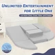 Модульный игровой комплекс Wilwolfer Серый 6 предметов PU кожа пена EPE для детей развитие моторики и лазание - изображение 7