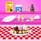 Игровой набор слаймов Slime Mart Тележка вкусностей с формами и насадками - изображение 2
