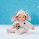 Одяг для ляльки BABY born — утеплений комбінезон Зайчика з вушками, текстиль - зображення 3