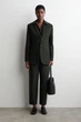 Блейзер жіночий COS longline wool-blend blazer 1298608001 Eur 40 Зелений - зображення 2