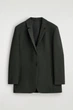 Блейзер жіночий COS longline wool-blend blazer 1298608001 Eur 40 Зелений - зображення 7