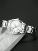 Женские кварцевые часы круглой формы (Silver-White) - изображение 2