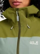 Спортивна вітровка з капюшоном жіноча Jack Wolfskin A65871-T0618 S Зелена (4064886781244) - зображення 5