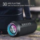Портативная Bluetooth-колонка Ortizan X10 24 Вт, беспроводная акустика, IPX7, TWS, RGB-подсветка, Bluetooth 5.3, до 30 часов работы, черная - изображение 5