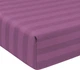 Простирадло на резинці MirSon полуторне 120x190+25 см 30-0008 Smoky Pink Satin Stripe (2200005250532) - зображення 1