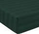 Простирадло на резинці MirSon двоспальне 160x190+25 см 30-0017 Green Satin Stripe (2200005254387) - зображення 1