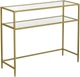 Консоль на 2-рівня Songmics 35x80x100 см золотистий LGT025A01 - зображення 1