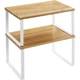 Універсальний комплект кухонних поличок на стільницю Songmics 15,5x33,5-60x19,5 см KCS02NW - изображение 1