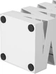 Підставка для парасольок Parasolnik White Modern Openwork 15,5x15,5x49 см Біла LUC16W - изображение 7