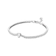 Браслет Pandora "Блестящее паве" (Silver-White) - изображение 1