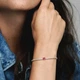 Браслет Pandora "Блестящее паве" (Silver-Red) - изображение 3