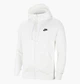 Толстовка чоловіча Nike Nsw Club Hoodie Fz XL Білий BV2645-100 - зображення 1