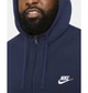 Чоловіча толстовка Nike M Nsw Club Hoodie Fz Bb L Синій BV2645-410 - зображення 3