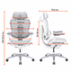 Кресло офисное Sihoo DORO C300 LITE V2 White (C300-LITE-V2-B102) - изображение 19