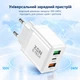 Зарядное устройство XON PowerCharge 45W (PD25) USB Type-C (PCWA045025A2С1W 6082) Белый - изображение 3