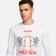 Чоловічий лонгслів Nike Lebron James M Tee Ls Sp24 M Білий FQ4908-100 - зображення 3