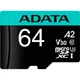 Карта памяти ADATA 64GB microSD class 10 UHS-I U3 V30 A2 Premier Pro SD 6.0 (AUSDX64GUI3V30SA2-RA1) - изображение 2