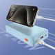 Батарея универсальная Baseus Airpow 20000mAh 20W PD/3.0, QC/3.0, blue (P10022804313-00) - изображение 8