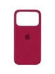Чохол для iPhone 17 Pro силіконовий Soft-touch Silicone Case Full Size (AA) Rose Red - зображення 1