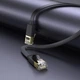 Патч-корд Hoco US07 General pure copper flat network cable(L=1M) Black (6931474780683) - зображення 4