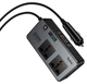 Автомобільний інвертор Hoco Z66 2AC/2USB-A/USB-C PD 66W 200W Black - изображение 1