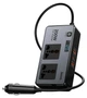 Автомобільний інвертор Hoco Z66 2AC/2USB-A/USB-C PD 66W 200W Black - изображение 2