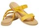 Жіночі крокси сандалі Crocs Tulum Toe Post Sandal Yellow (37-38, жовтий) - изображение 1