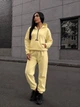 Костюм женский теплый из флиса желтого цвета 39445 42/44 - изображение 1