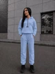 Костюм женский теплый из флиса голубого цвета 39446 46/48 - изображение 4
