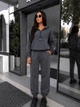 Костюм женский теплый из флиса графитового цвета 39441 46/48 - изображение 3