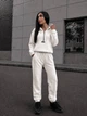 Костюм женский теплый из флиса молочного цвета 39448 42/44 - изображение 4