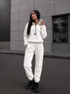 Костюм женский теплый из флиса молочного цвета 39448 42/44 - изображение 7