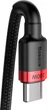 Кабель Baseus Cafule Flash Charging Type-C to Type-C 100W PD 2.0 2m Чорний/Червоний (CATKLF-AL91) (480 Мбіт/с) - зображення 5