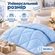 Одеяло IDEIA NordicBlue зимнее полуторное 140х205 см микрофибра гипоаллергенный наполнитель 300 г/м² голубое (4823133302348) - изображение 3