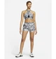 Спортивний топ жіночий Nike W Nk Df Swsh Wrap Bra Aop XS Комбінований DX1778-010 - зображення 6