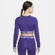Спортивний топ жіночий Nike Nike Pro Df 365 Crop Ls L Фіолетовий FV5484-547 - зображення 2