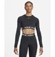 Спортивний топ жіночий Nike Pro 365 Dri-Fit Cropped Long-Sleeve Top Black M Чорний FV5484-010 - зображення 2