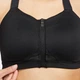 Спортивний топ жіночий Nike W Dri-Fit Alpha Zip-Front Bra S Чорний DD0436-010 - зображення 3