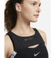 Спортивний топ жіночий Nike Swoosh On The Run XS Чорний DX6505-010 - зображення 5