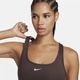 Спортивный топ женской Nike Swoosh Light Support M Коричневий DX6817-237 - изображение 4