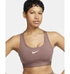 Спортивный топ женской Nike Swoosh Medium Support S Бежевий DX6821-208 - изображение 2